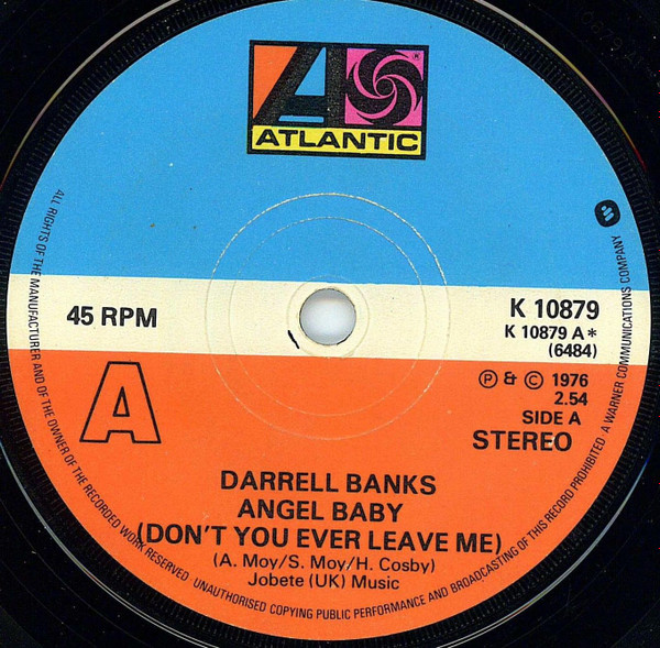 Darrell Banks – Angel Baby (Don't You Ever Leave Me) (1976, Vinyl) - Discogs