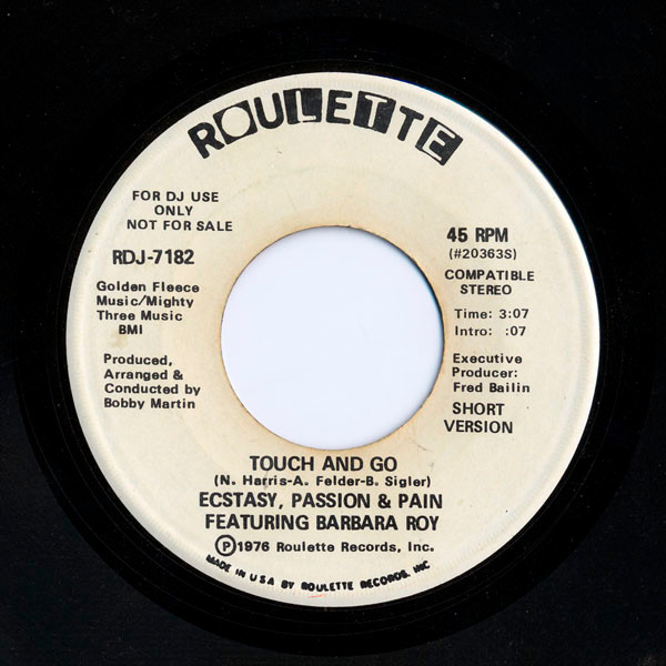 Ecstasy, Passion & Pain – Touch And Go (1976, Vinyl) - Discogs