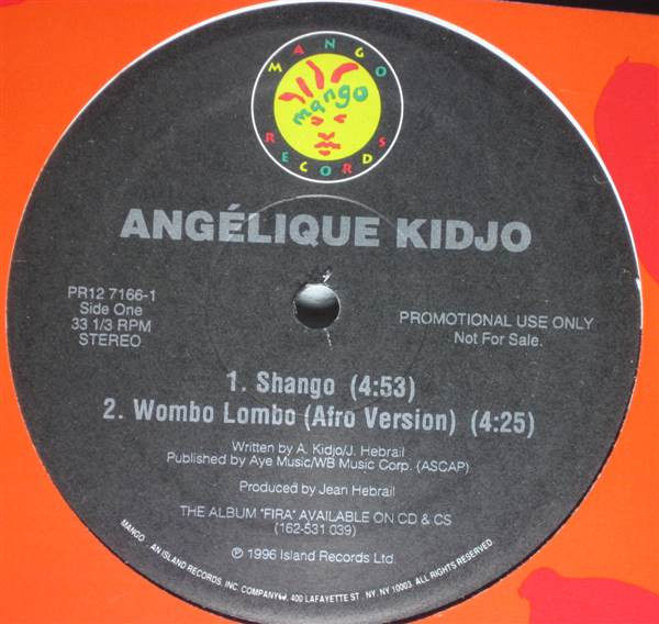 lataa albumi Angélique Kidjo - Shango Wombo Lombo