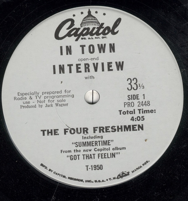 baixar álbum The Four Freshmen - In Town Open End Interview