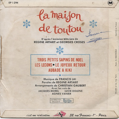 descargar álbum Francis Lai - La Maison De Toutou