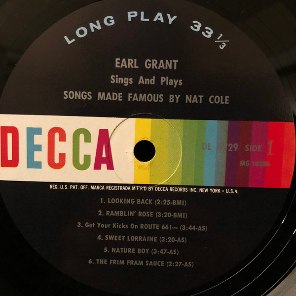 last ned album Earl Grant - Sings And Plays Songs Made Famous By Nat Cole