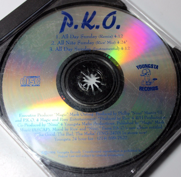 P.K.O. – All Day Sunday (Remix) (1994, CD) - Discogs