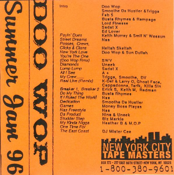 Doo Wop – Summer Jam 96 (1996, Cassette) - Discogs