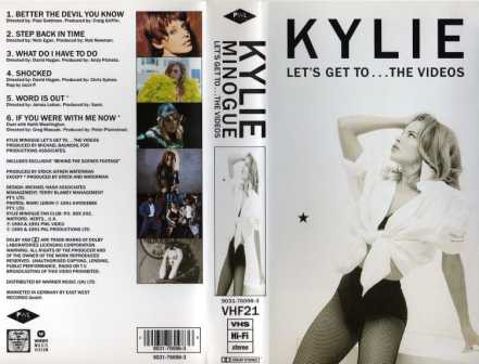 Kylie Minogue – Let's Get To... The Videos (1992, Laserdisc) - Discogs