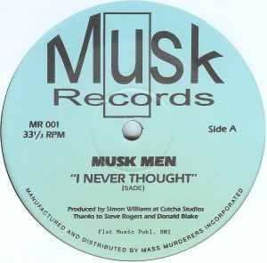 Musk Men - I Never Thought album cover