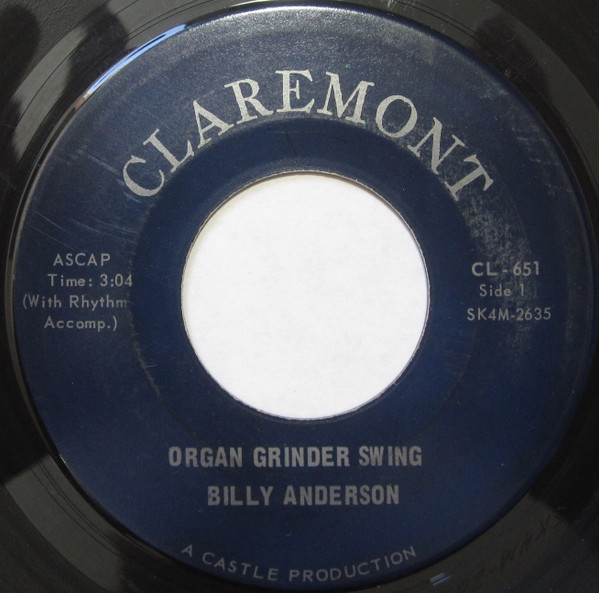 lataa albumi Billy Anderson - Organ Grinder Swing