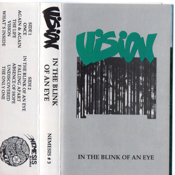 Vision – In The Blink Of An Eye (1989, Cassette) - Discogs