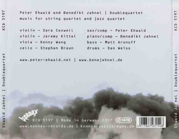ladda ner album Peter Ehwald & Benedikt Jahnel Doublequartet - Music For String Quartet And Jazz Quartet