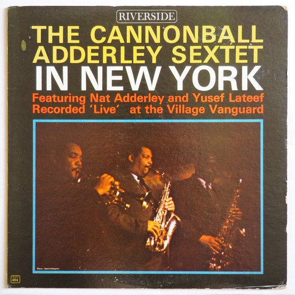 THE CANNONBALL ADDERLEY SEXTET IN NEW YORK JAZZ MONO RIVERSIDE