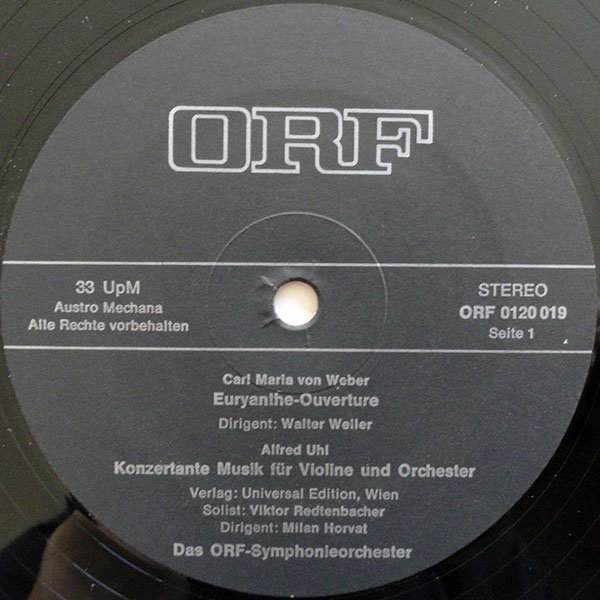 lataa albumi Das ORFSymphonieorchester Carl Maria von Weber Alfred Uhl Camille SaintSaens Luciano Berio - Das ORF Symphonieorchester 1972