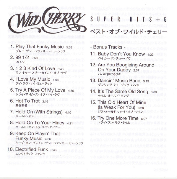 ladda ner album Download Wild Cherry - Super Hits 6 album