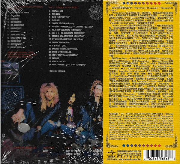 Album herunterladen Guns N' Roses 槍與玫瑰合唱團 - Appetite For Destruction 毀滅慾 全面出擊