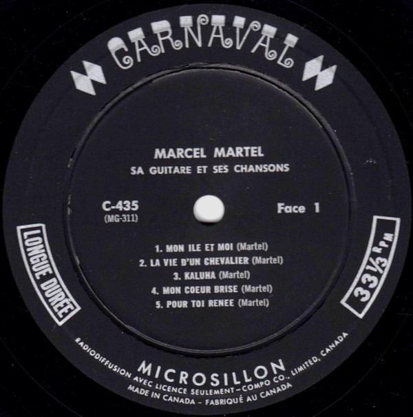 lataa albumi Marcel Martel - Sa Guitare Et Ses Chansons