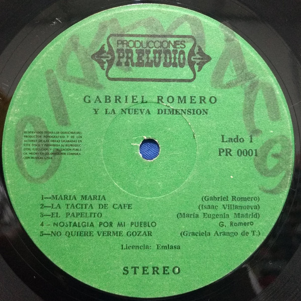 ladda ner album Gabriel Romero y su Orquesta - Gabriel Romero Y La Nueva Dimensión
