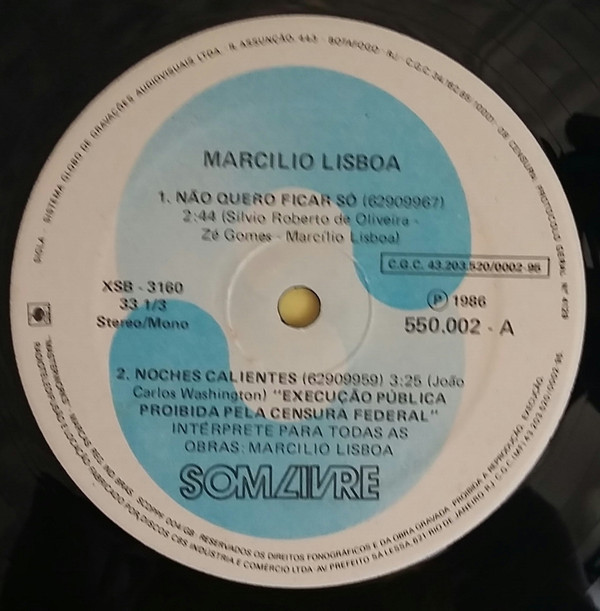 lataa albumi Marcilio Lisboa - Não Quero Ficar Só