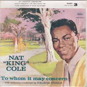 Nat King Cole - To Whom It May Concern album cover