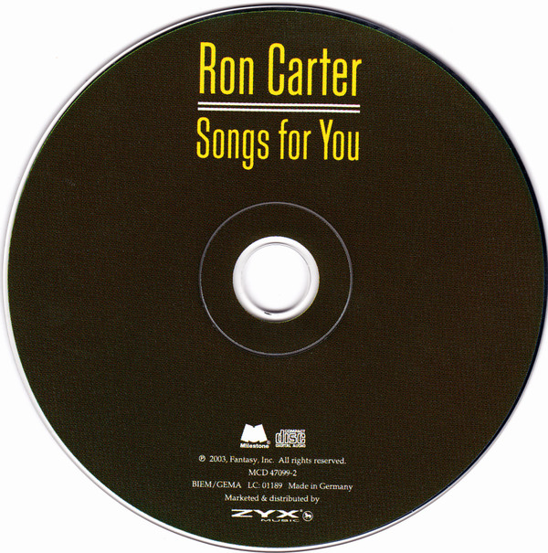 last ned album Ron Carter - Songs For You