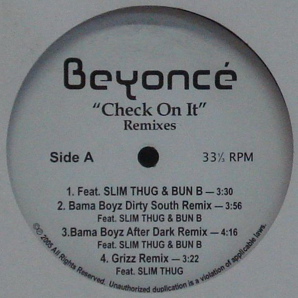 Beyoncé - Check On It (Video) ft. Bun B, Slim Thug 