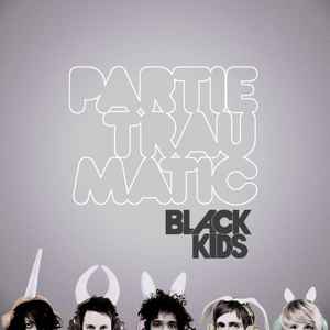 BLACK KIDS PURPLE WHITE PARTIE TRAUMATIC  NAME MUSIC 1" PINBACK BUTTON PIN 