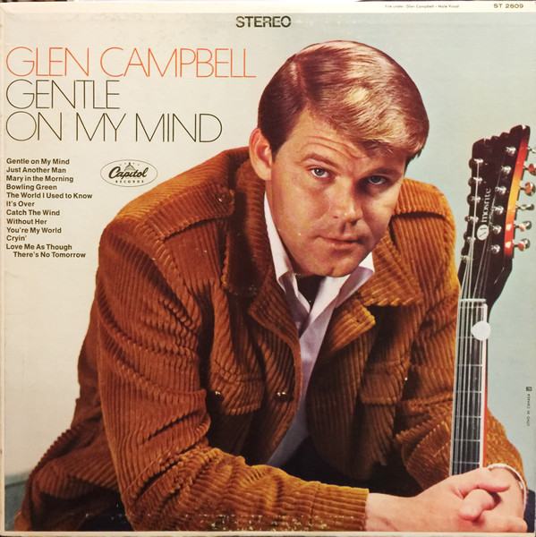 GLEN CAMPBELL GENTLE ON MY MIND RED VINYL LP 1967 CAPITOL CP-8646 JAPAN 