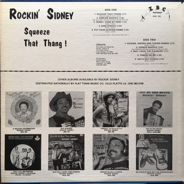 télécharger l'album Rockin' Sidney - Squeeze That Thang