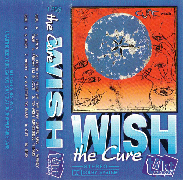 The Cure Wish Dolby System Cassette Discogs