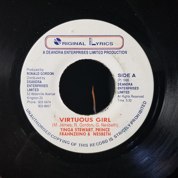 Album herunterladen Tinga Stewart, Prince Frahnzeino & Nesbeth - Virtuous Girl