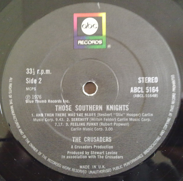 The Crusaders - Those Southern Knights | ABC Records (ABCL 5164) - 6