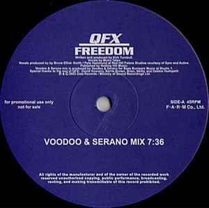 QFX - Freedom (Voodoo & Serano Mix) / Just A Start (Stagediverz Extended Mix) / Guardian Angel album cover