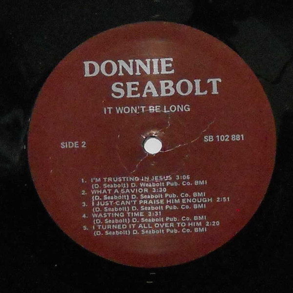 ladda ner album Donnie Seabolt - It Wont Be Long