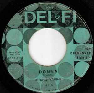 Ritchie Valens - Donna / La Bamba album cover