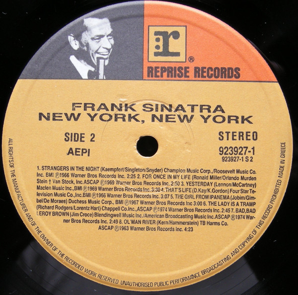 ladda ner album Frank Sinatra - New York New York His Greatest Hits