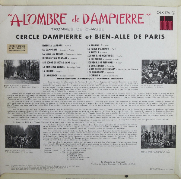 télécharger l'album Cercle Dampierre Et BienAllé De Paris - A LOmbre De Dampierre Trompes De Chasse