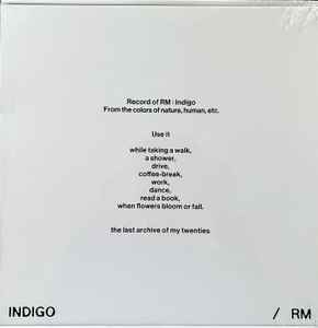 RM – Indigo (2023, Clear with Blue splatter, Vinyl) - Discogs
