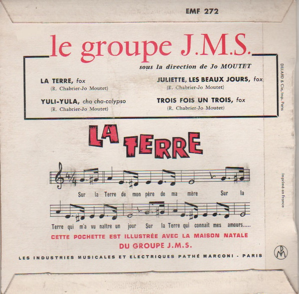 Album herunterladen Le Groupe JMS , Direction Jo Moutet - La Terre