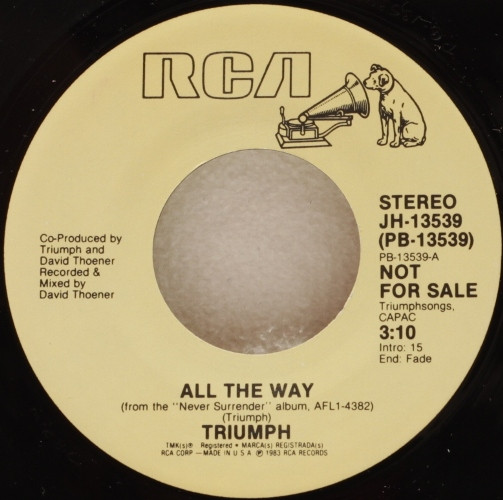 lataa albumi Triumph - All The Way