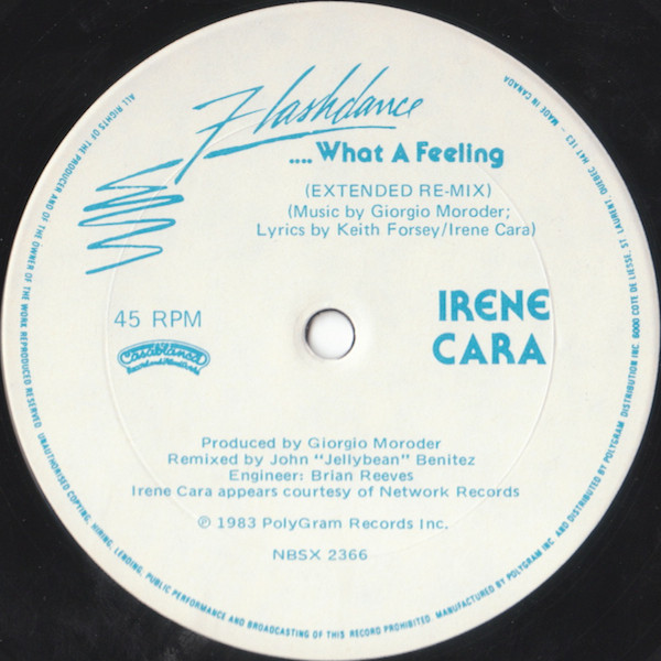 Irene Cara - Flashdance...What A Feeling | Casablanca (NBSX 2366) - 3