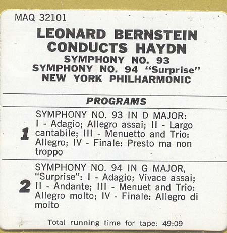 Album herunterladen Bernstein Conducts Haydn, New York Philharmonic - Symphony No 93 Symphony No 94 Surprise