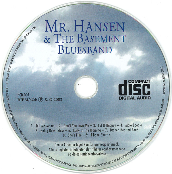 last ned album Mr Hansen & The Basement Bluesband - Mr Hansen The Basement Bluesband