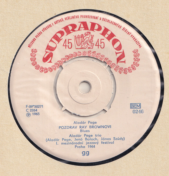 Pege & His Trio – Bass On Top (1966, Vinyl) - Discogs