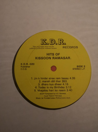 ladda ner album Kissoon Ramasar - Hits Of Kissoon Ramasar