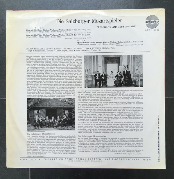 last ned album Die Salzburger Mozartspieler, Wolfgang Amadeus Mozart - No Title