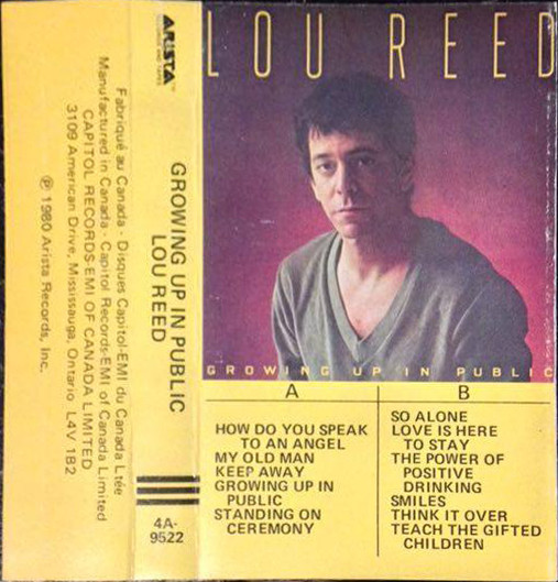 Lou Reed - Growing Up In Public | Releases | Discogs