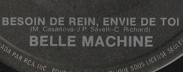 lataa albumi Belle Machine - Besoin De Rein Envie De Toi