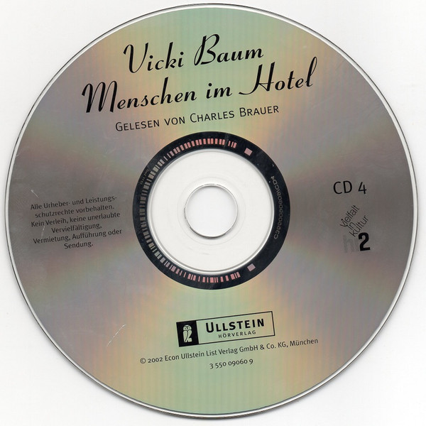 descargar álbum Vicki Braun Gelesen Von Charles Brauer - Menschen Im Hotel