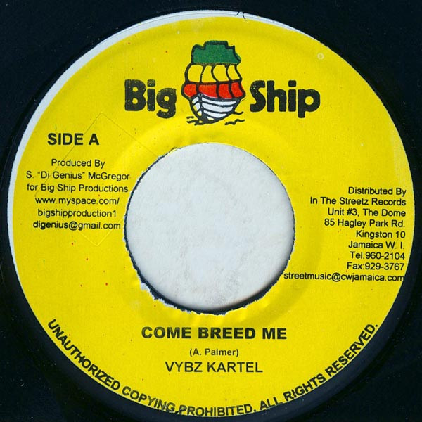 Vybz Kartel – Come Breed Me (2009, Vinyl) - Discogs