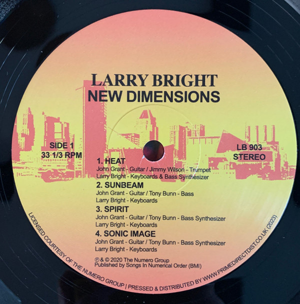 Larry Bright - New Dimensions | New Dimensions Productions (LB 903) - 4