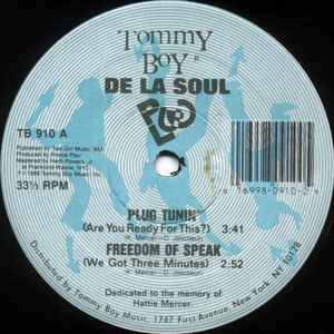 De La Soul - Plug Tunin' / Freedom Of Speak album cover