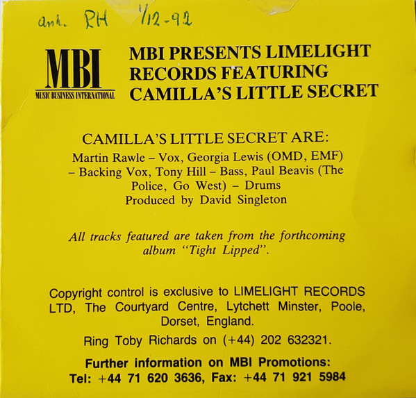ladda ner album Camilla's Little Secret - ep